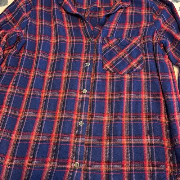 Cloth & Stone Anthropologie plaid button down long sleeve - Picture 4 of 6